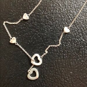 Tiffany and CO.  lariat heart necklace
